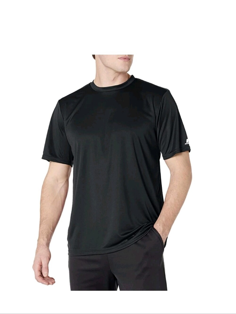 NWT Men's Short Sleeve Performance T-Shirt, Black, X-Large